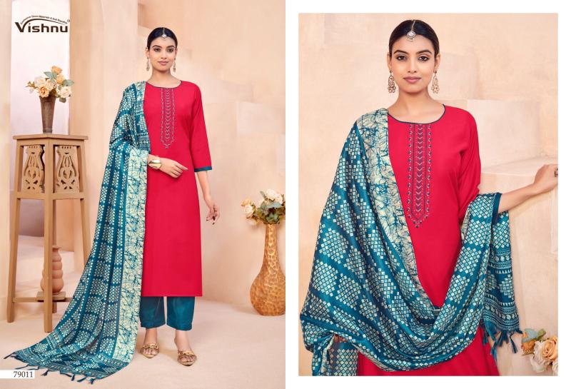 Vishnu evanka vol 15 dress material wholesale business
